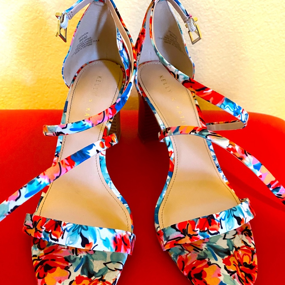 Kelly and Kathy Floral Heels